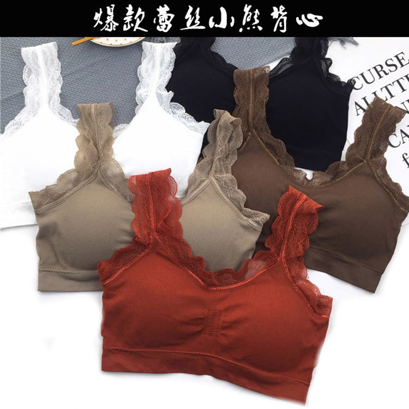 3D Sexy lace Lingerie Seamless - Lace Bralette Set ulasan dan harga