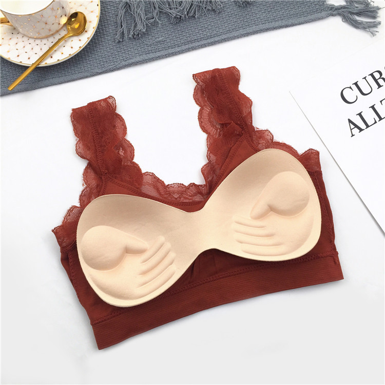 3D Sexy lace Lingerie Seamless - Lace Bralette Set ulasan dan harga