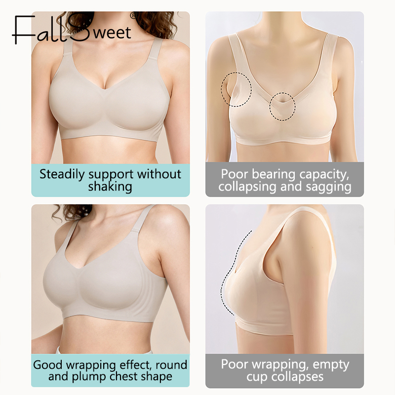 FallSweet Women Push-Up Seamle - Mastectomy Bra Pocket ulasan dan harga