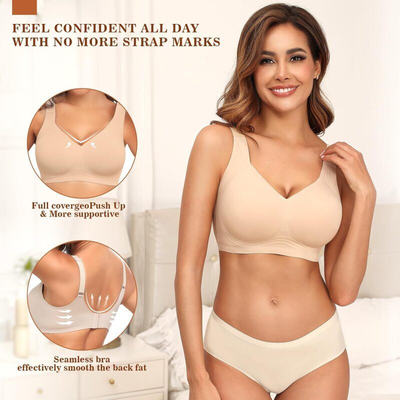 Women's Seamless Wireless Push - Mastectomy Bra Pocket ulasan dan harga