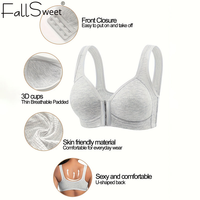 Fallsweet Seamless Front Closu - Mastectomy Bra Pocket ulasan dan harga
