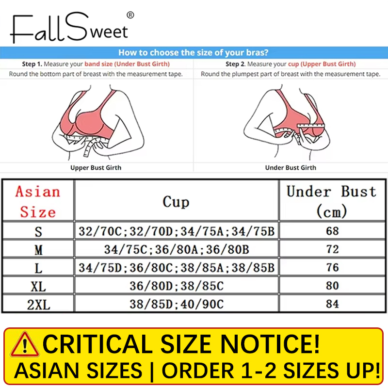 Fallsweet Seamless Front Closu - Mastectomy Bra Pocket ulasan dan harga